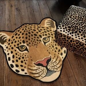 Leopard Shaped Rug Floor Mat Door Mat Bath Mat